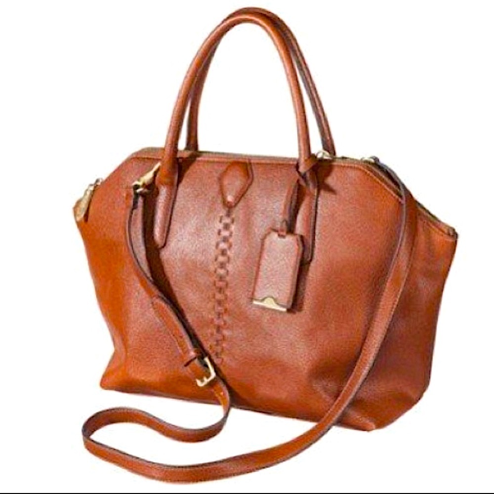3.1 Phillip Lim brown camel cognac mini satchel crossbody purse